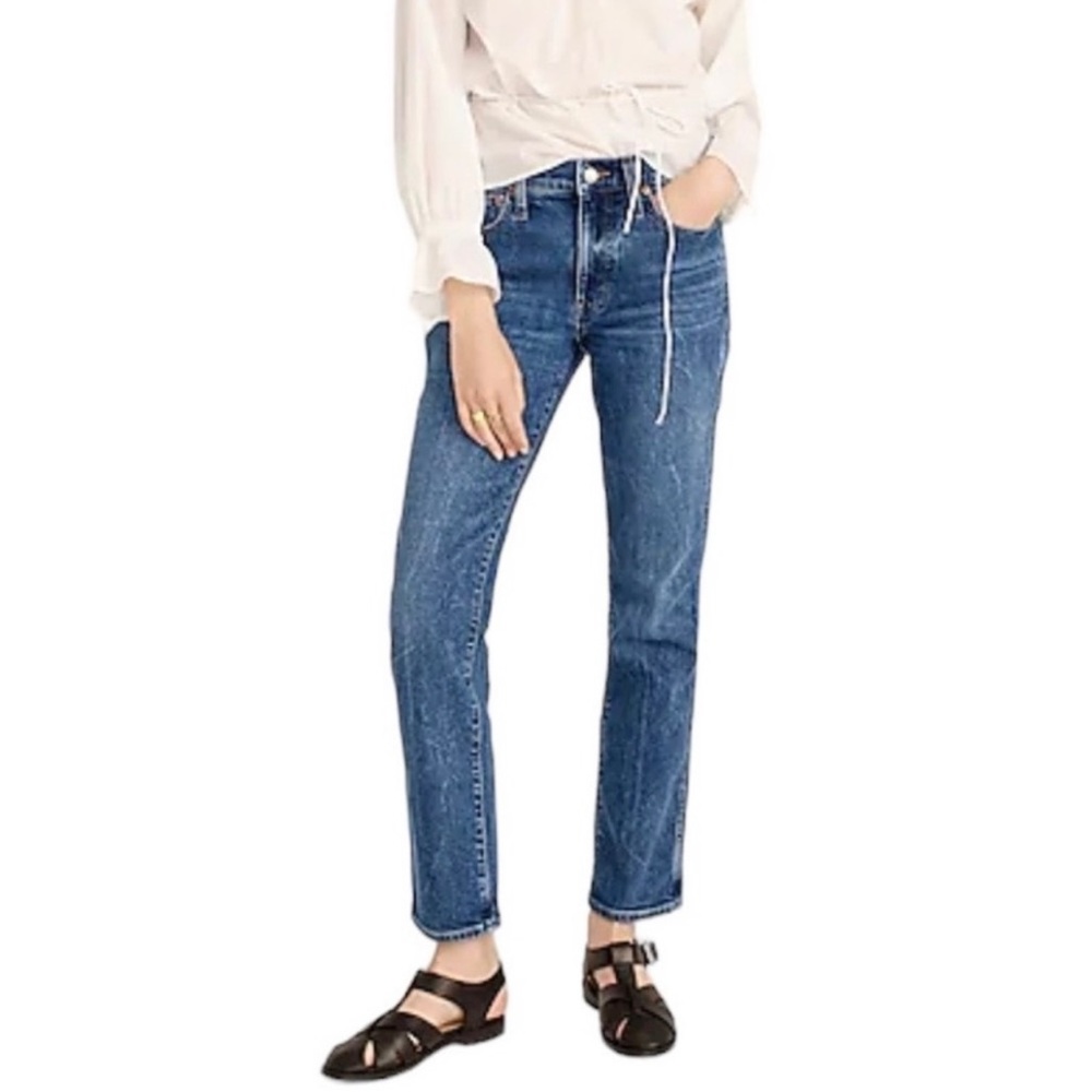 J. CREW 9” Vintage Straight High Waist Jeans BA610 Catskill Wash